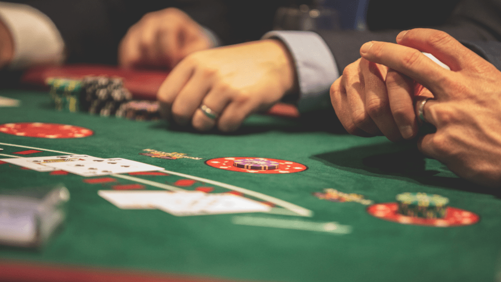 Gamblers in the Poker Table