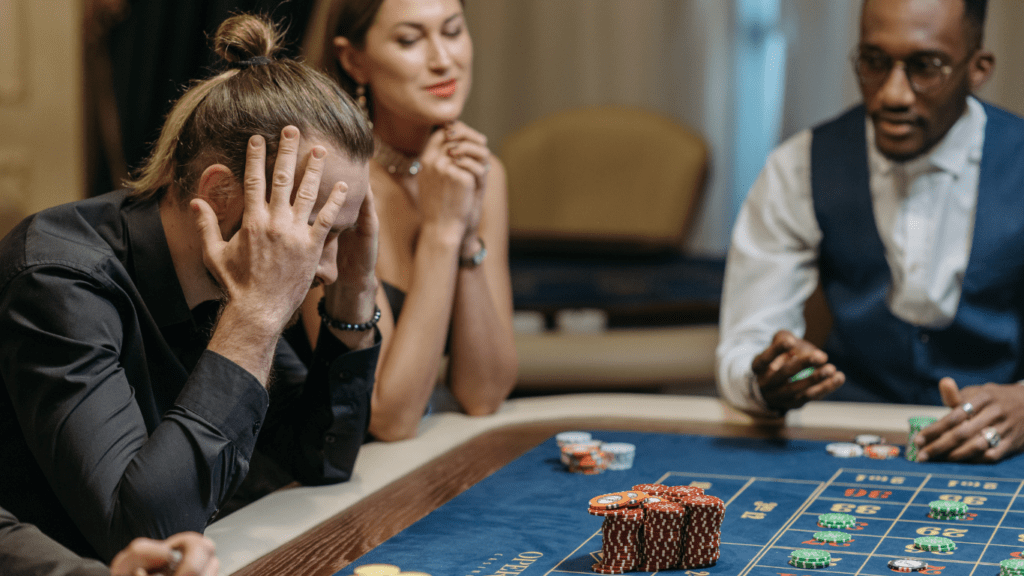 Losing at casino Table