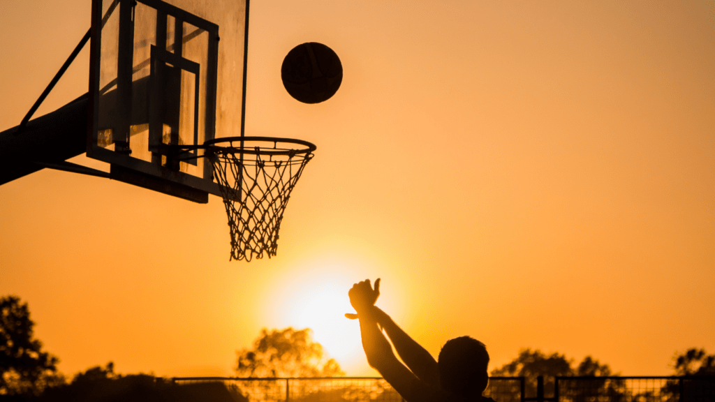 Playing  Basketball