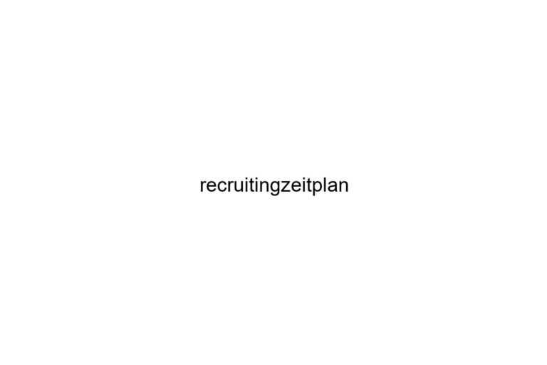 recruitingzeitplan