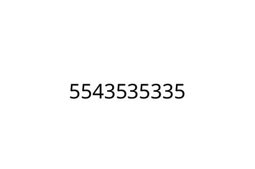 5543535335