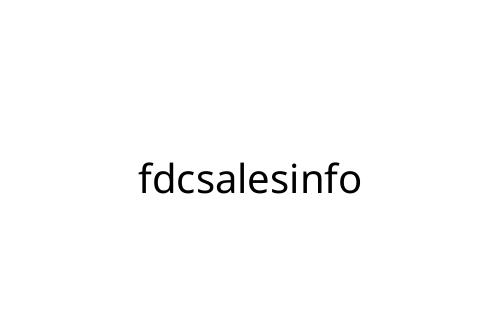 fdcsalesinfo