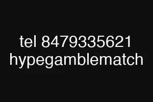 tel 8479335621 hypegamblematch
